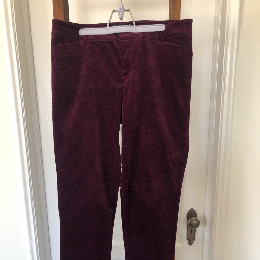 Old Navy Mid-rise Velour Crop Pants